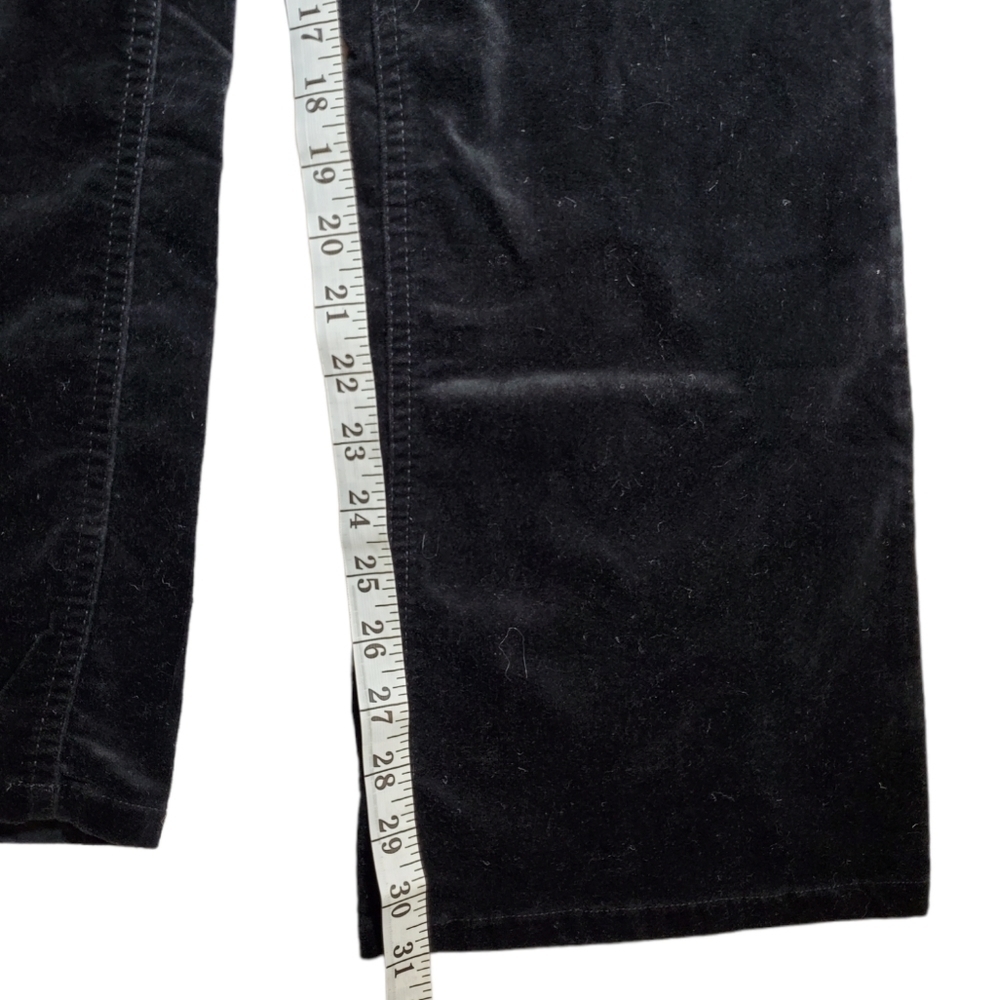 EDDIE BAUER black velvet pants 8 - Picture 4 of 6